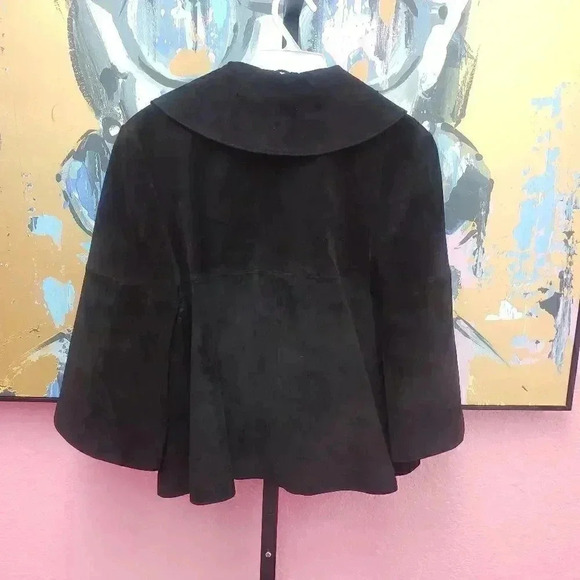 Neiman Marcus Exclusive Black Suede Jacket - Picture 2 of 8